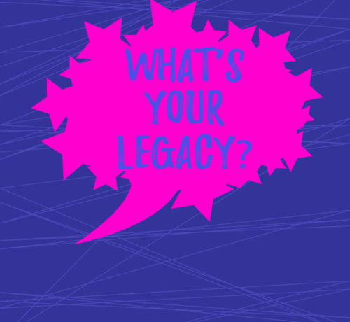 Text sign showing What S Your Legacy. Conceptual photo gift that handed or conveyed from one demonstrating to another Blank Oval Color Speech Bubble with Stars as Outline photo Text Space